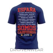 Spain Somos Campeones 2026 World Cup Champions Navy Football Fan Shirt - Image 3