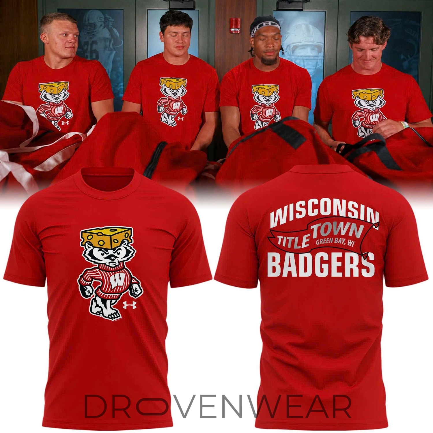 Special 2026 "Bucky Cheesehead" Wisconsin T-Shirt Special 2026 "Bucky Cheesehead" Wisconsin T-Shirt