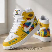 Spongebob Squarepants X Autism Awareness Limited Editon AJ1 Sneakers