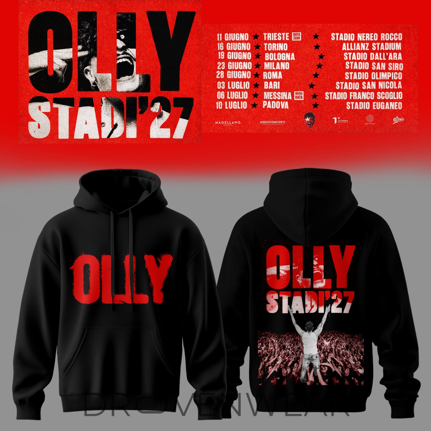 Stadi '27 Tour Premium 3D Hoodie Stadi '27 Tour Premium 3D Hoodie