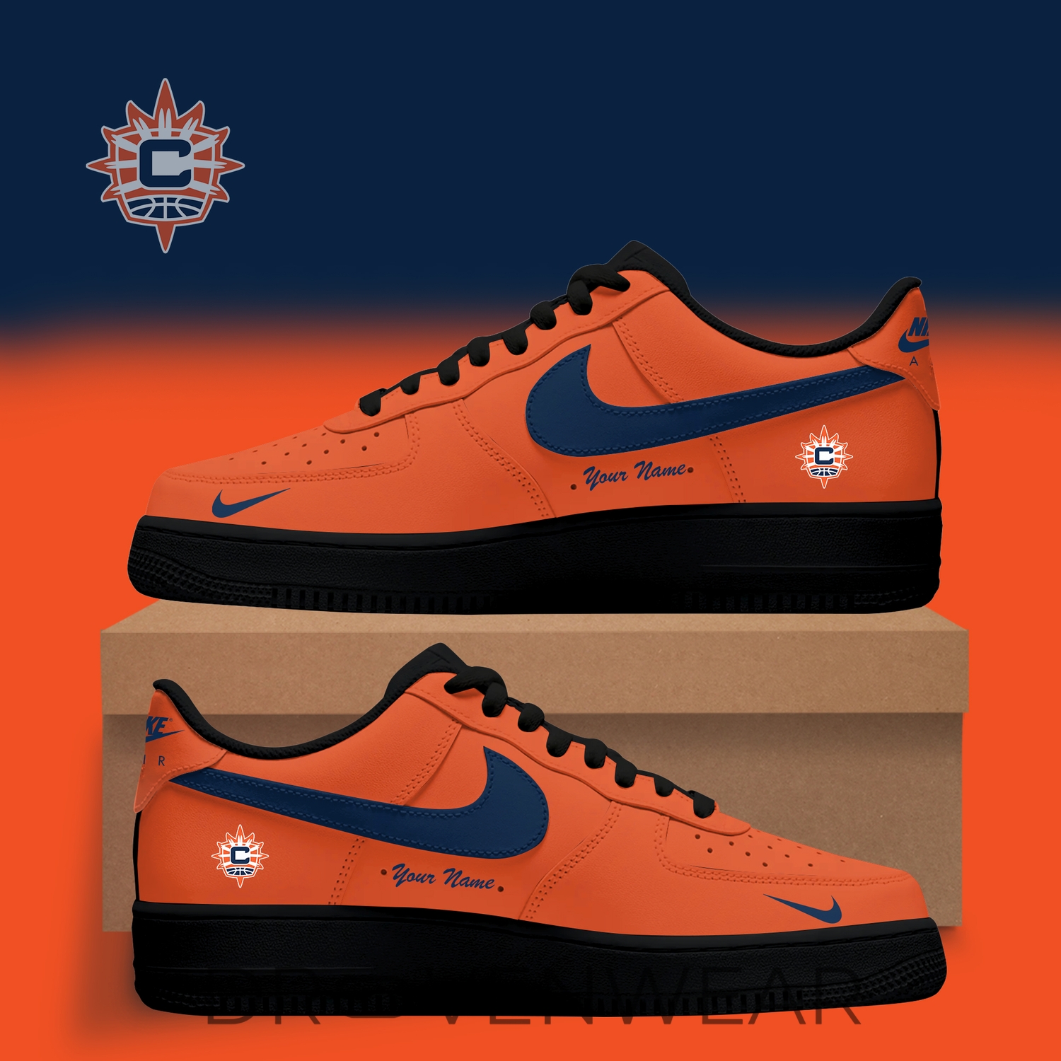 Sun WNBA x Back 2 Black Edition Nike Air Force 1 Low Custom For Fans V2 Sun WNBA x Back 2 Black Edition Nike Air Force 1 Low Custom For Fans V2