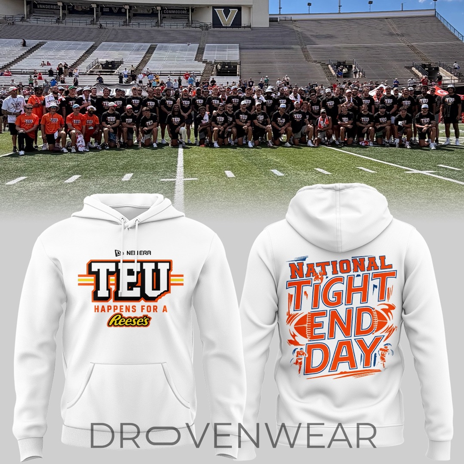 TEU Happens for a Reese's National Tight End Day 2026 Hoodie TEU Happens for a Reese's National Tight End Day 2026 Hoodie