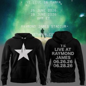Tampa 2026 Ye Live Concert Tour Raymondames Stadium Hoodie by Drovenwear.com