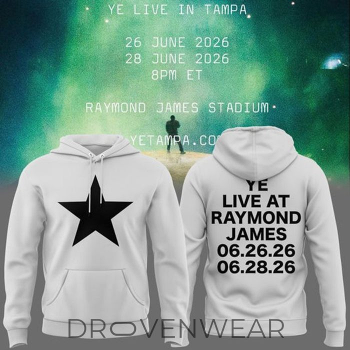 Tampa 2026 Ye Live Concert Tour Raymondames Stadium Hoodie - Image 2