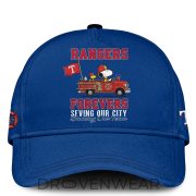 Texas Rangers Snoopy Firefighter Personalized Blue Shirt 2026 - Image 2
