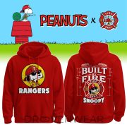 Texas Rangers Snoopy Firefighter Personalized Red Hoodie 2026 V2
