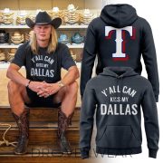 Texas Rangers x Erling Haaland Y'all Can Kiss My Dallas Hoodie