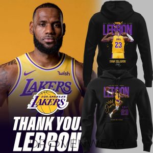 Thank you LeBron Los Angeles Lakers Hoodie by Drovenwear.com