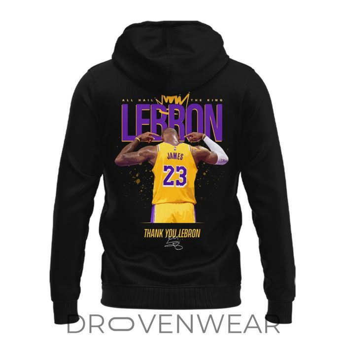 Thank you, LeBron Los Angeles Lakers Hoodie - Image 3