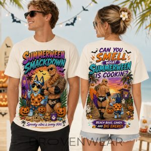 The Rock X Bluey Summerween 2026 Graphic Shirt by Drovenwear.com