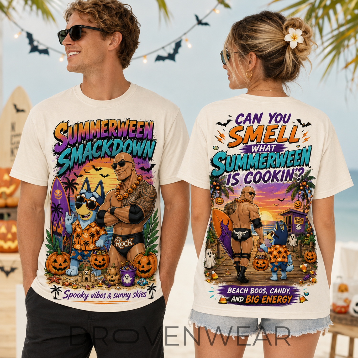 The Rock X Bluey Summerween 2026 Graphic Shirt The Rock X Bluey Summerween 2026 Graphic Shirt