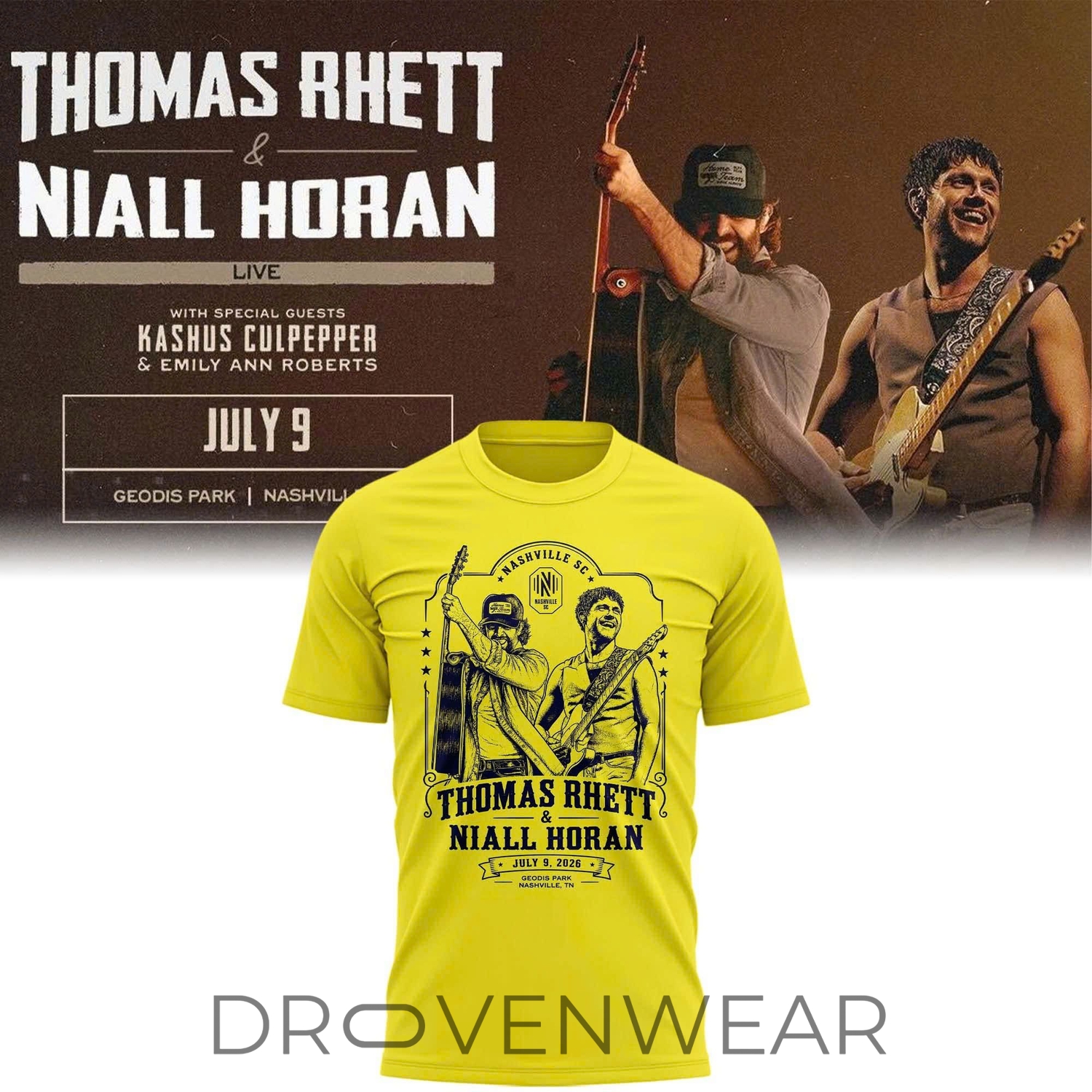 Thomas Rhett & Niall Horan x Nashville SC 2026 Limited Edition Shirt Thomas Rhett & Niall Horan x Nashville SC 2026 Limited Edition Shirt