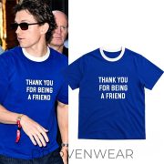 Tom Holland Blue Thank You For Being A Friend Graphic Shirt