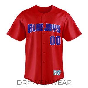 Toronto Blue Jays Canada Day Custom Name Number Jersey by Drovenwear.com