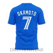 Toronto Blue Jays Kazuma Okamoto #7 Retro Baseball T-Shirt - Image 3