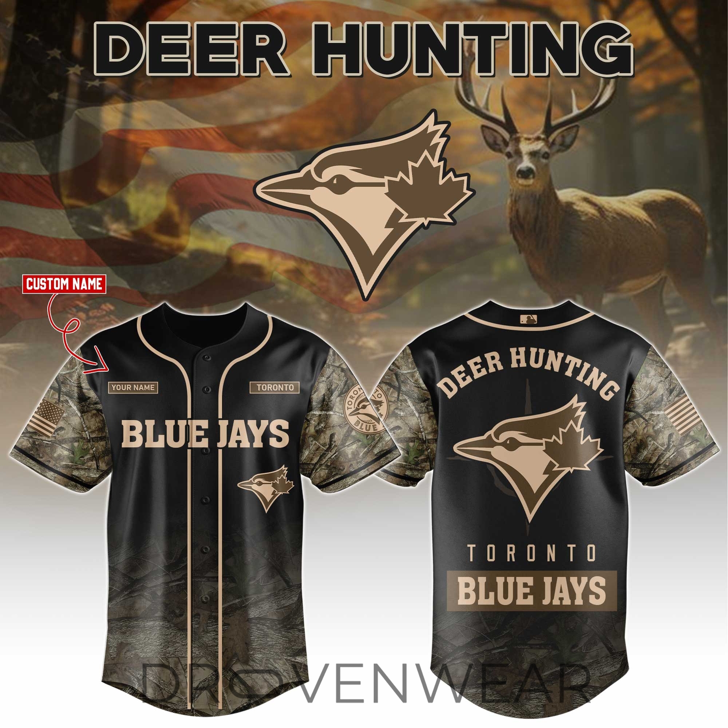 Toronto Blue Jays x Deer Hunting Limited Edition Jersey Toronto Blue Jays x Deer Hunting Limited Edition Jersey