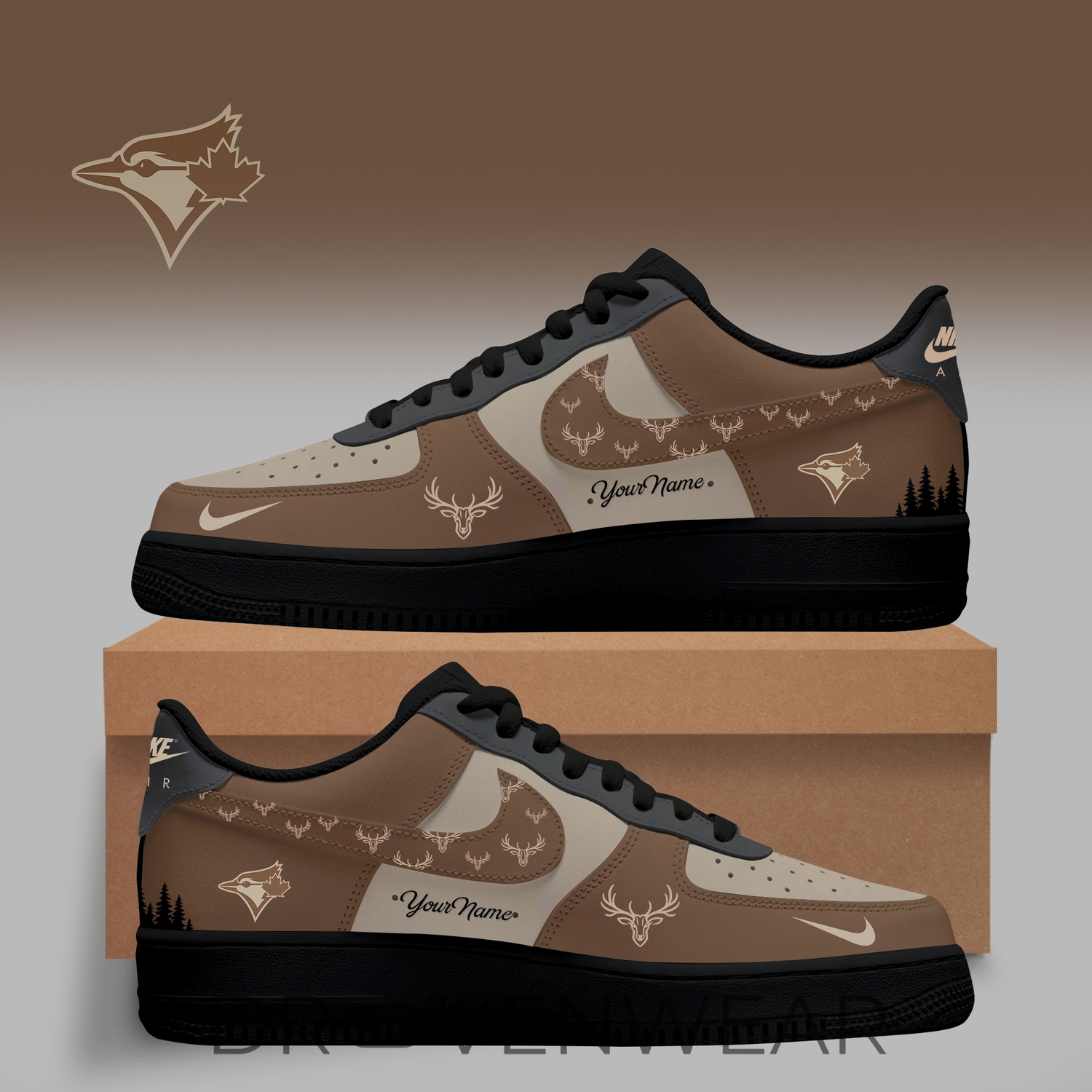 Toronto Blue Jays x Hunting Season Edition Nike Air Force 1 Low Custom For Fan Toronto Blue Jays x Hunting Season Edition Nike Air Force 1 Low Custom For Fan