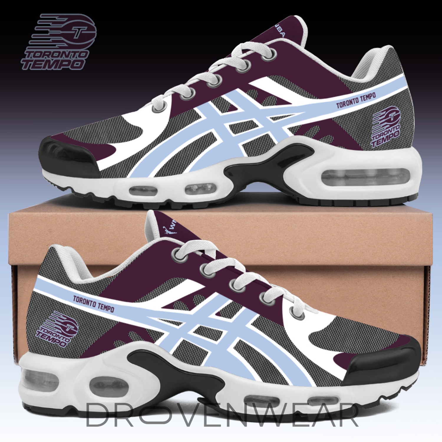 Toronto Tempo WNBA Personalized Air Max Plus Sneakers Limited Fan Edition Shoes Toronto Tempo WNBA Personalized Air Max Plus Sneakers Limited Fan Edition Shoes