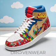 Toy Story X Autism Awareness Custom Name AJ1 Sneakers - Image 2