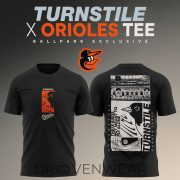 Turnstile x Baltimore Orioles Ballpark Exclusive Black Limited Edition Shirt
