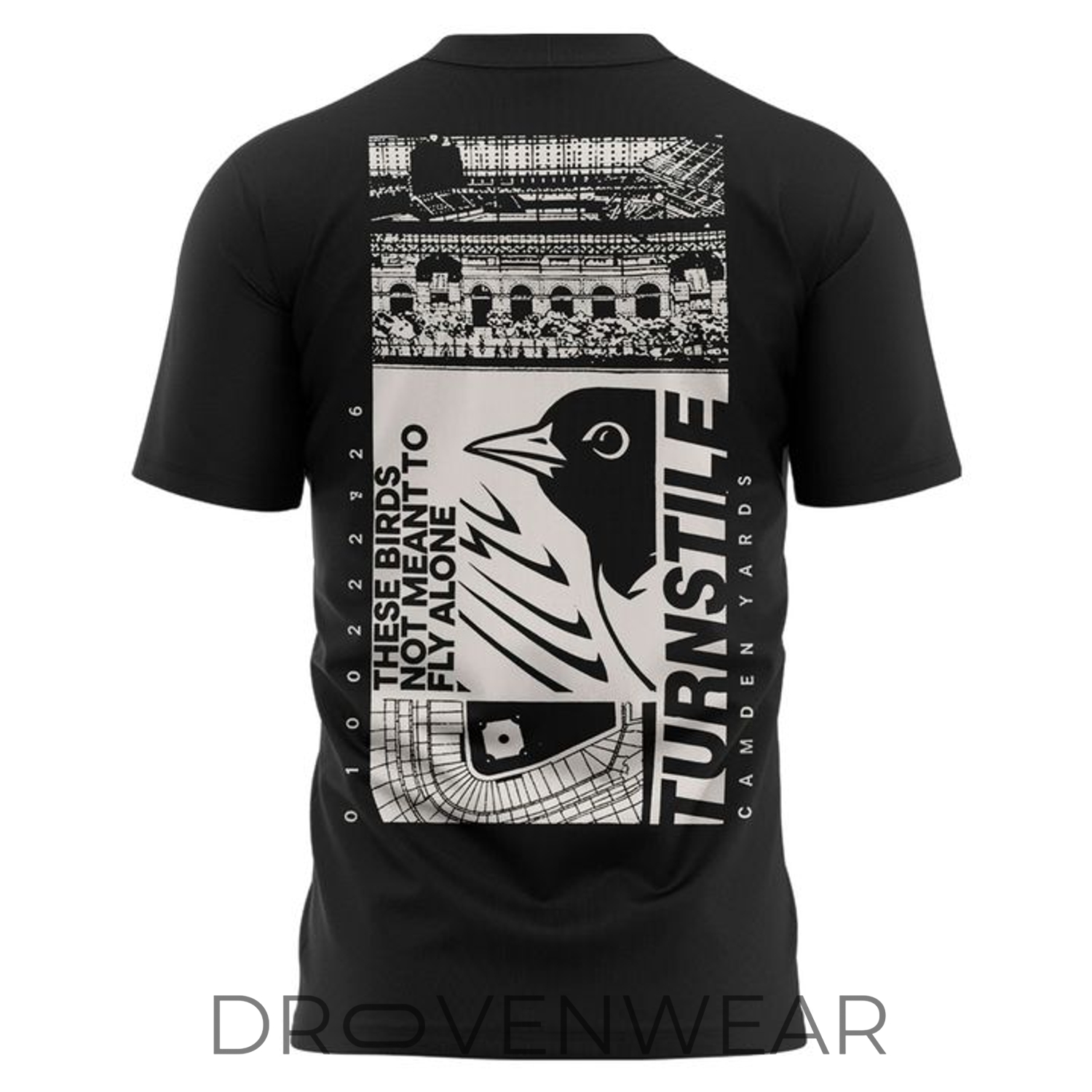 Turnstile x Baltimore Orioles Ballpark Exclusive Black Limited Edition Shirt Turnstile x Baltimore Orioles Ballpark Exclusive Black Limited Edition Shirt