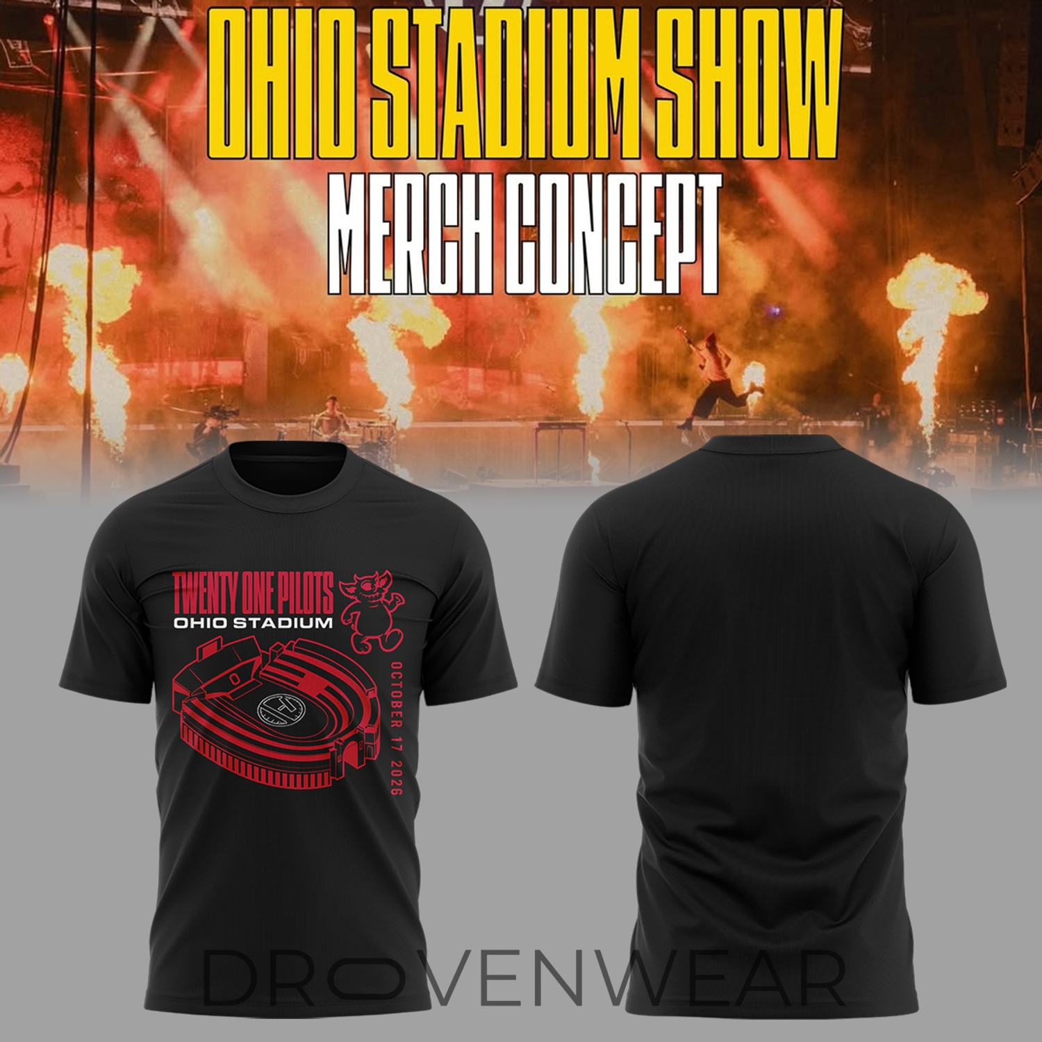 Twenty One Pilots X Buckeyes at Ohio Stadium Show Special Edition Shirt Twenty One Pilots X Buckeyes at Ohio Stadium Show Special Edition Shirt