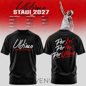 Ultimo Stadi 2027 La Favola Continua Merch Tour Tshirt by Drovenwear.com