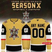 Vegas Golden Knights 10th Season Logo 2026 Special Hockey Jersey - Image 3