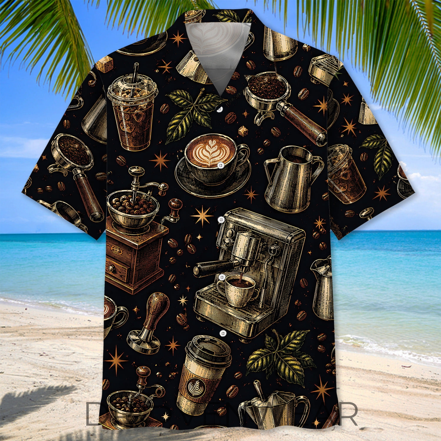Vintage Barista Hawaiian Shirt Gift for Coffee Lovers Vintage Barista Hawaiian Shirt Gift for Coffee Lovers