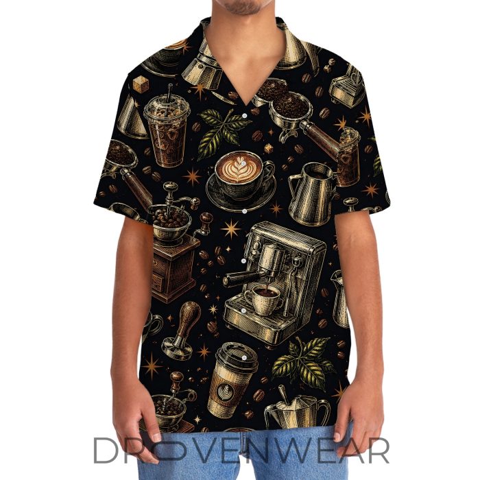 Vintage Barista Hawaiian Shirt Gift for Coffee Lovers - Image 5