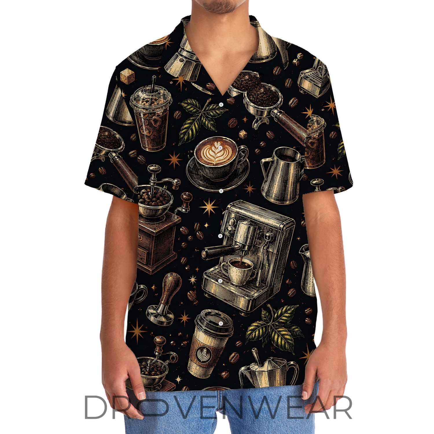 Vintage Barista Hawaiian Shirt Gift for Coffee Lovers Vintage Barista Hawaiian Shirt Gift for Coffee Lovers