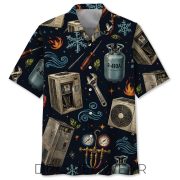 Vintage HVAC Technician Hawaiian Shirt Gift for HVAC Workers