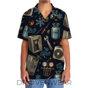 Vintage HVAC Technician Hawaiian Shirt Gift for HVAC Workers - Image 5
