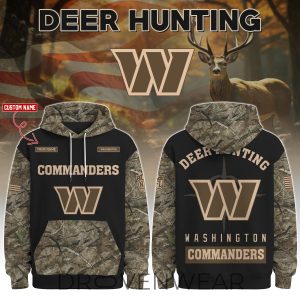Washington Commanders Deer Hunting Limited Edition Hoodie by Drovenwear.com