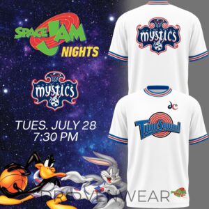 Washington Mystics X Tune Squad Space Jam Night 2026 Shirt by Drovenwear.com
