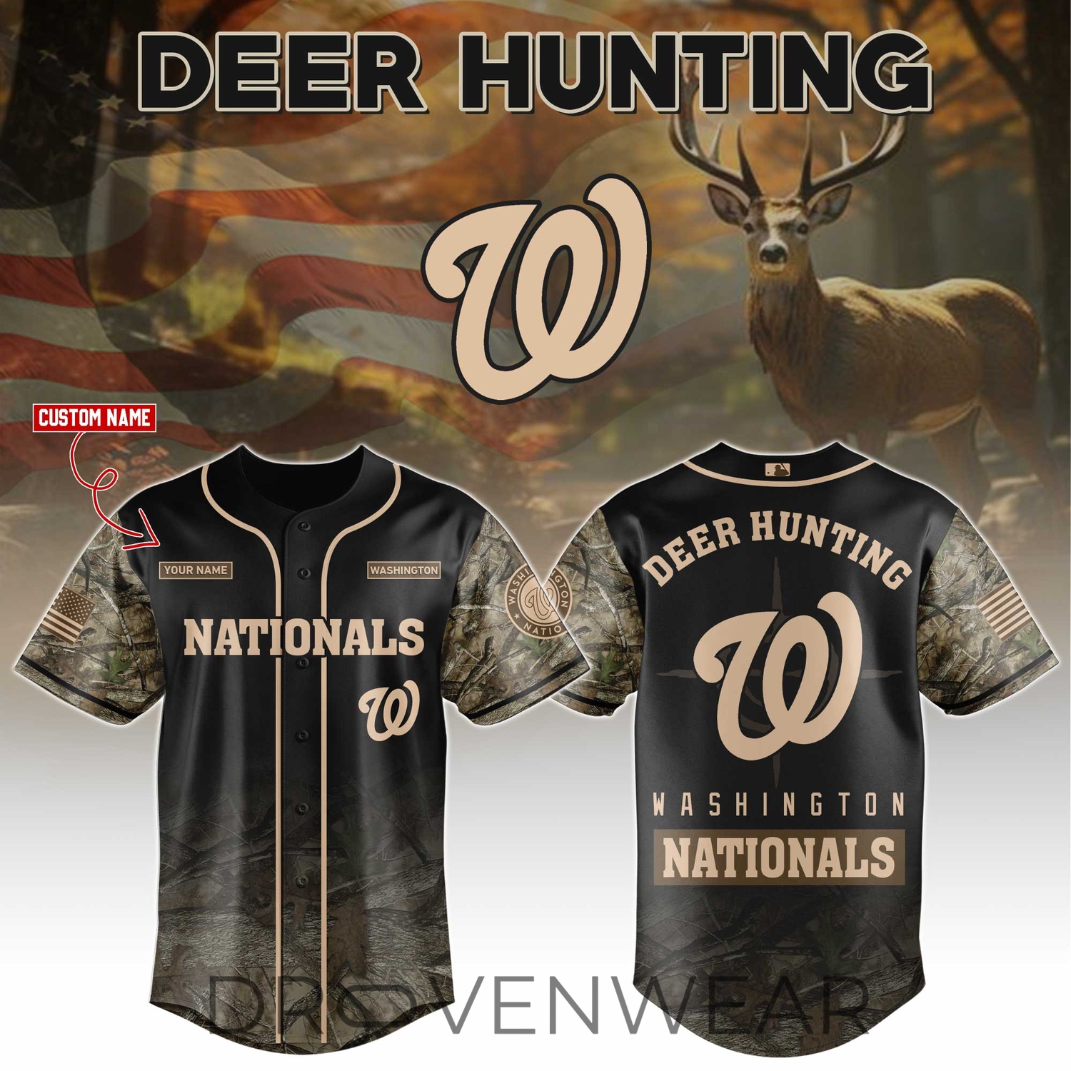 Washington Nationals x Deer Hunting Limited Edition Jersey Washington Nationals x Deer Hunting Limited Edition Jersey