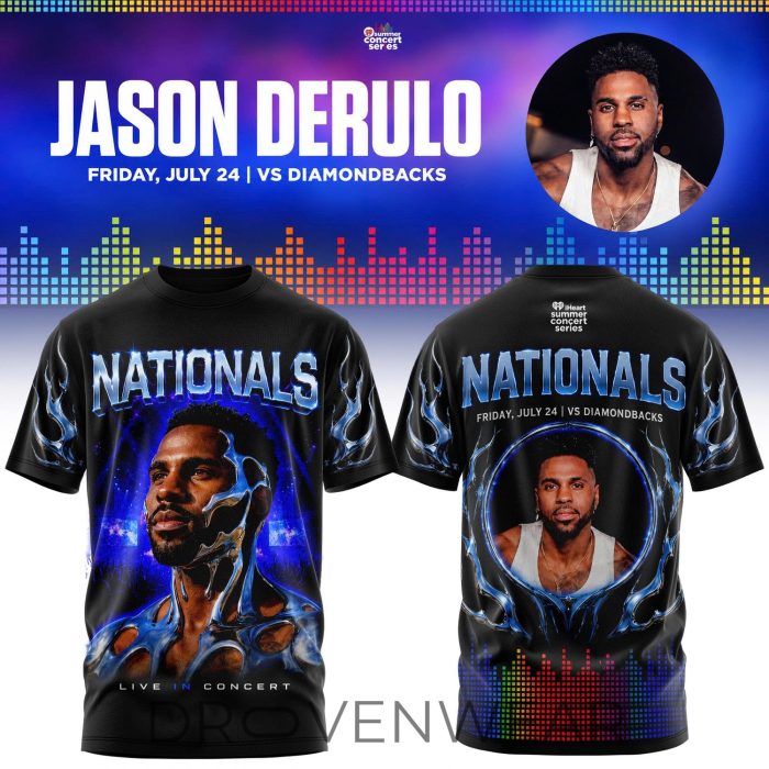 Washington Nationals x Jason Derulo Postgame Summer Concert Series T-Shirt - Image 2