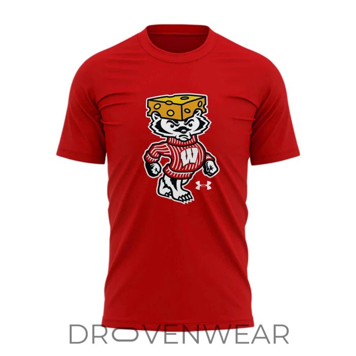 Wisconsin Badgers 2026 Lambeau Field Collection Bucky Cheesehead Performance T-Shirt - Image 2