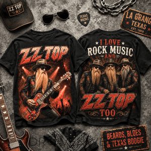 ZZ Top La Grange Classic Rock Graphic Shirt by Drovenwear.com