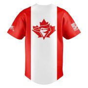 Toronto Blue Jays Canada Day Canadian Flag Red & White Baseball Jersey - Image 3