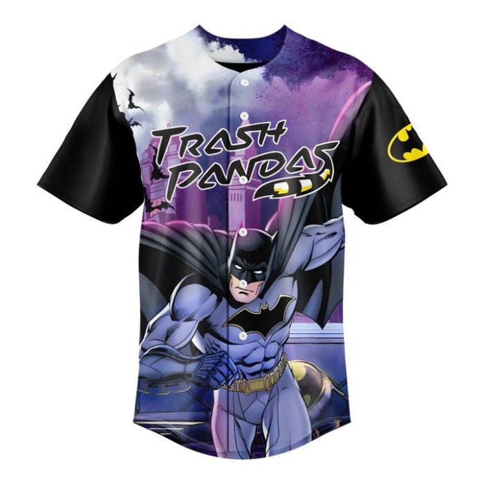 Rocket City Trash Pandas x Batman Superhero Night 2026 Special Baseball Jersey - Image 2