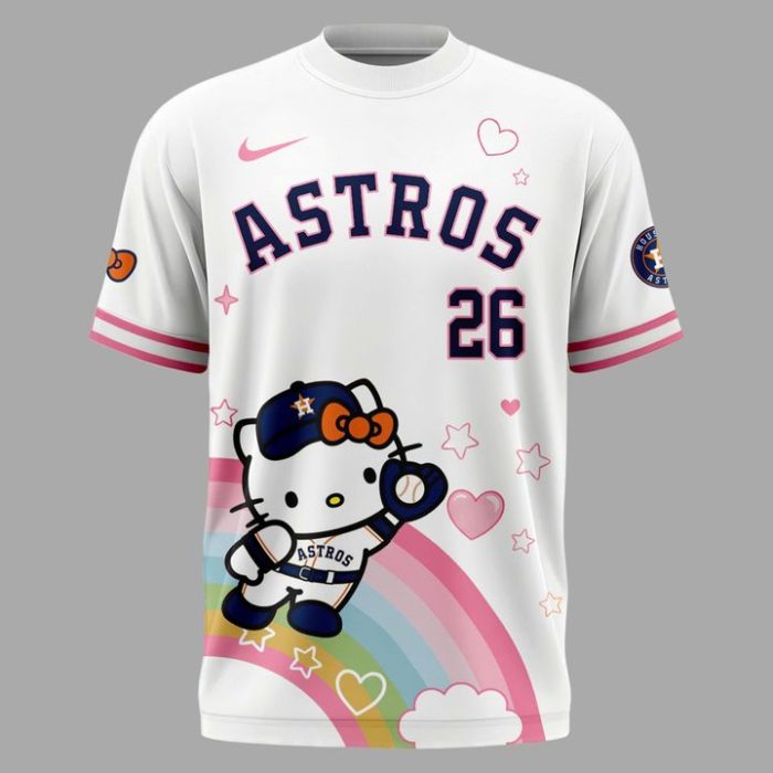 Houston Astros x Hello Kitty Night 2026 Limited Edition Shirt - Image 2