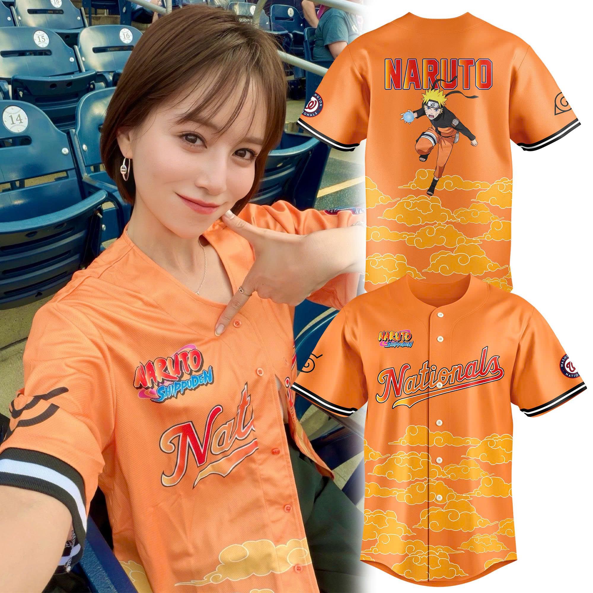 Washington Nationals x Naruto Shippuden Night 2026 Special Baseball Jersey Washington Nationals x Naruto Shippuden Night 2026 Special Baseball Jersey